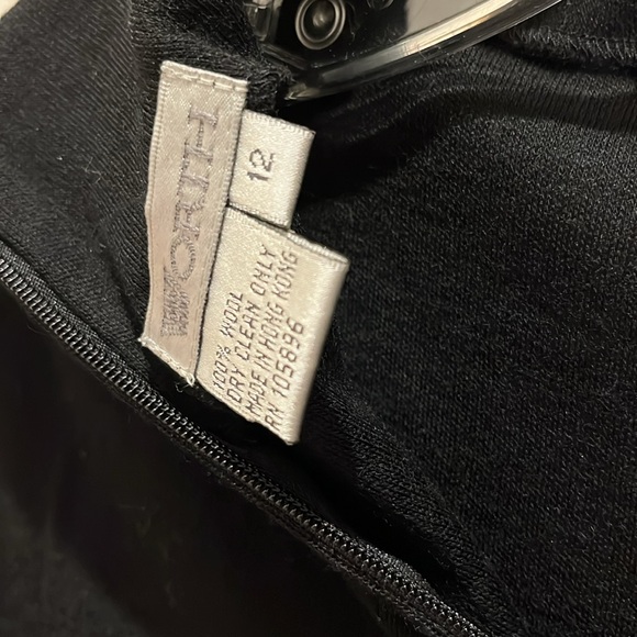 Worth lightweight wool turtleneck 12 curved hem detail zipper back close new - Picture 6 of 6